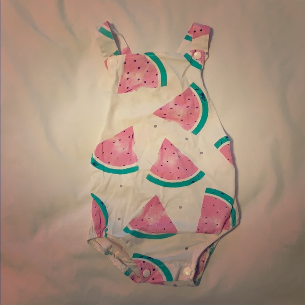 Cross Back Watermelon Onesie
